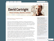 Tablet Screenshot of davidcortright.net